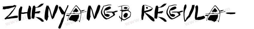 zhenyanGB Regula字体转换